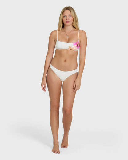 Billabong Women's Sunny Shore Bondi Medium Bikini Bottom - Salt Crystal