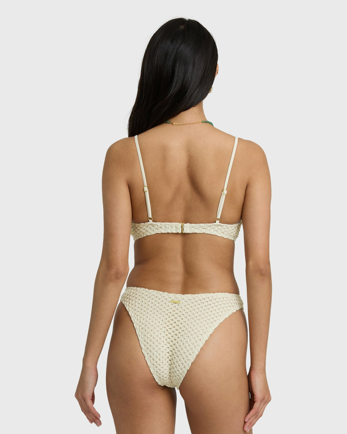 Billabong Women's Twisted Tides Hike Medium Bikini Bottom - White Cap