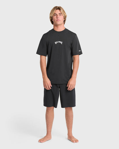 Billabong Men's All Day Wave Loose Fit Short Sleeve Surf Tee - Black