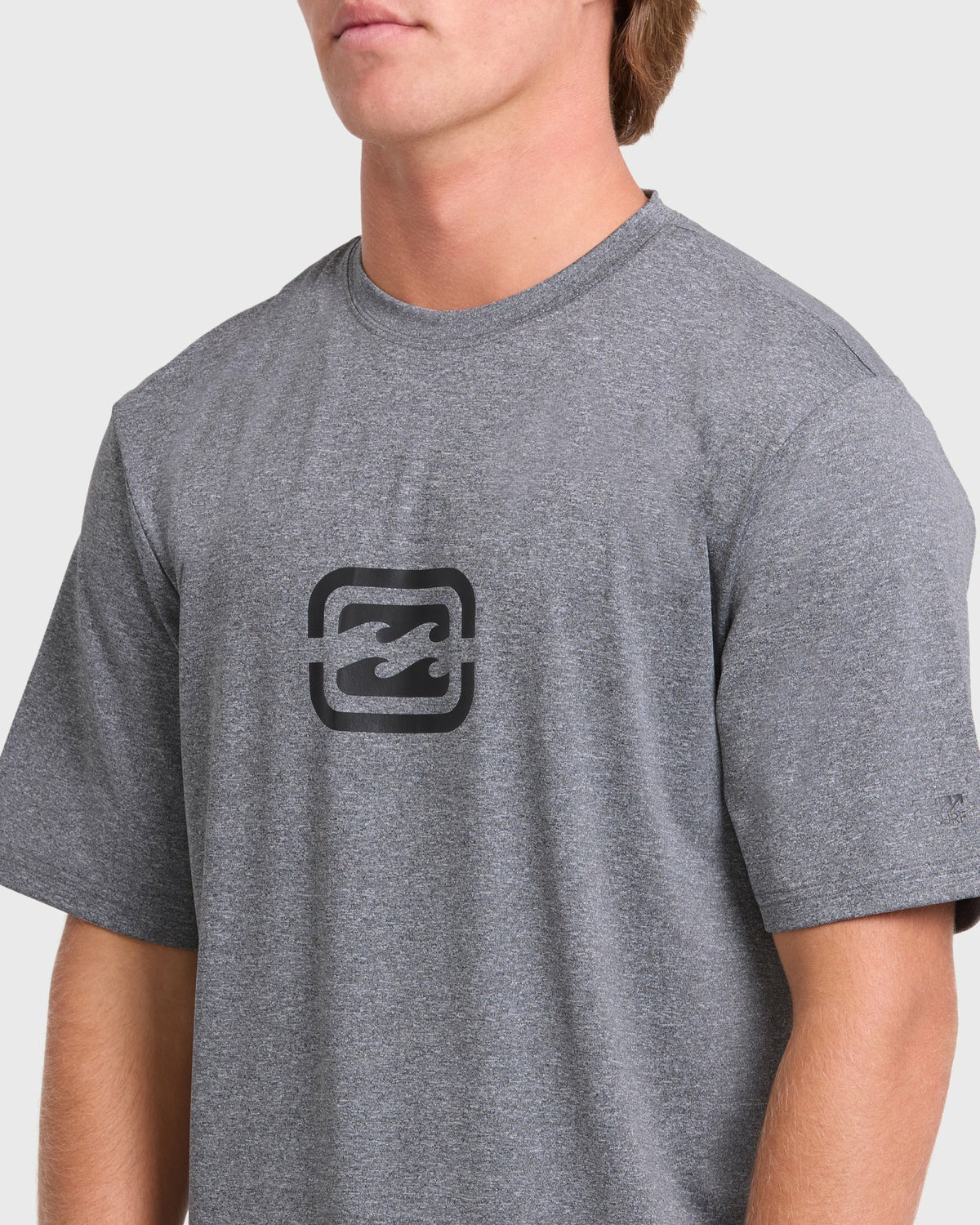 Billabong Men's All Day Wave Loose Fit Short Sleeve Surf Tee - Light Gray Heather