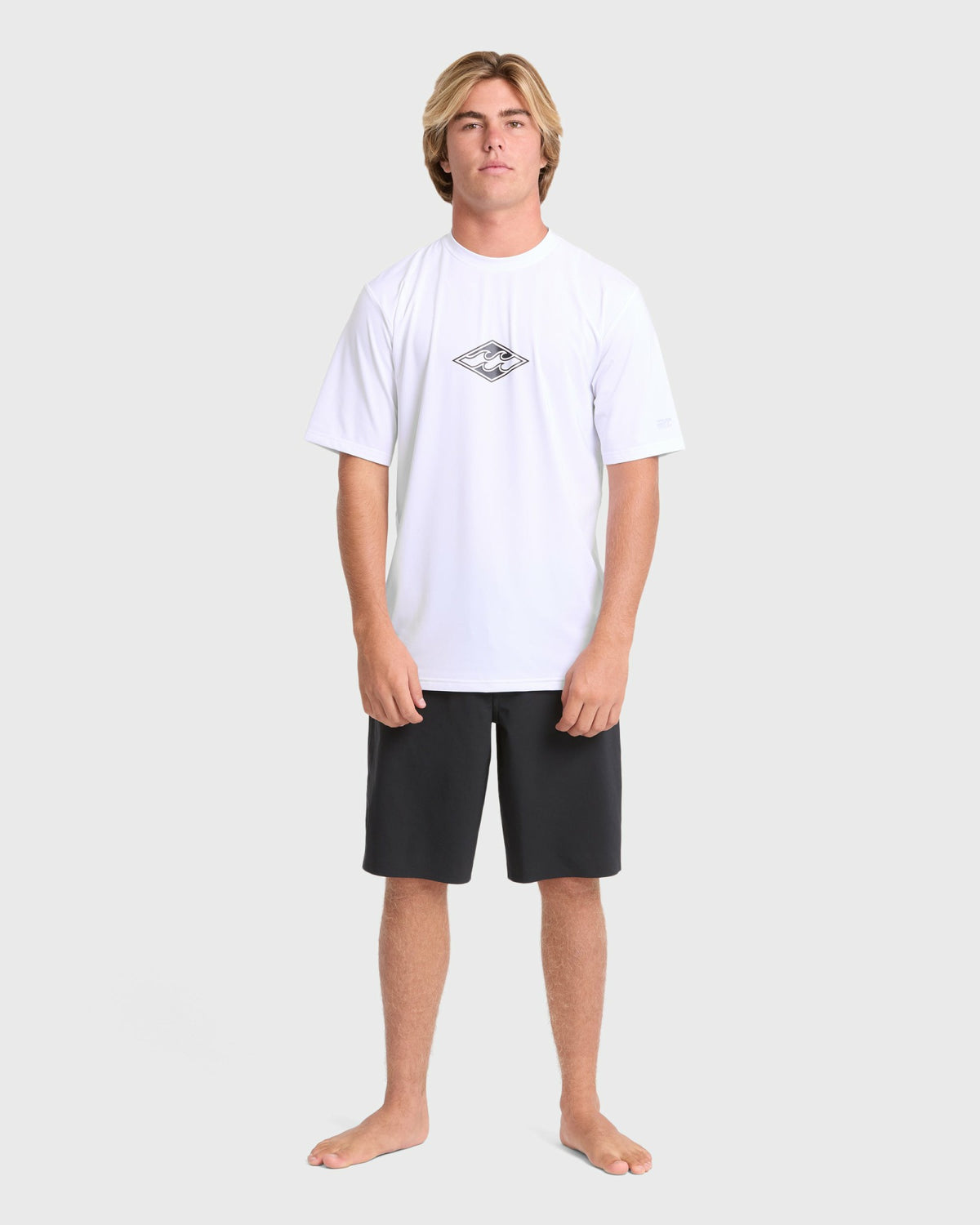 Billabong Men's All Day Wave Loose Fit Short Sleeve Surf Tee - White