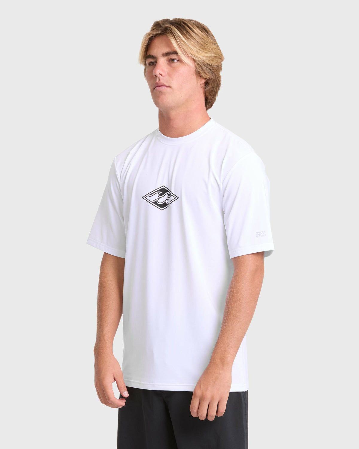 Billabong Men's All Day Wave Loose Fit Short Sleeve Surf Tee - White