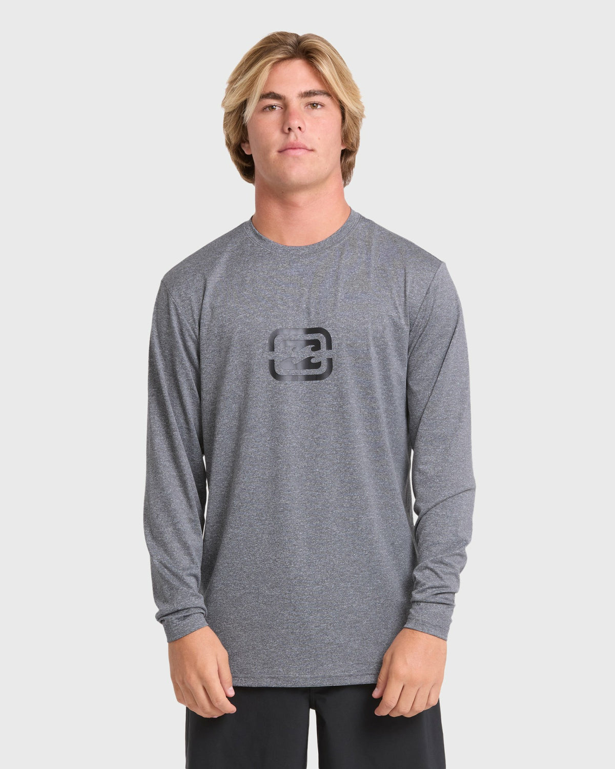 Billabong Men's All Day Wave Long Sleeve Surf Tee - Light Gray Heather