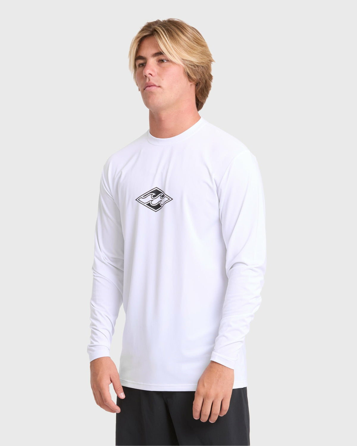 Billabong Men's All Day Wave Long Sleeve Surf Tee - White