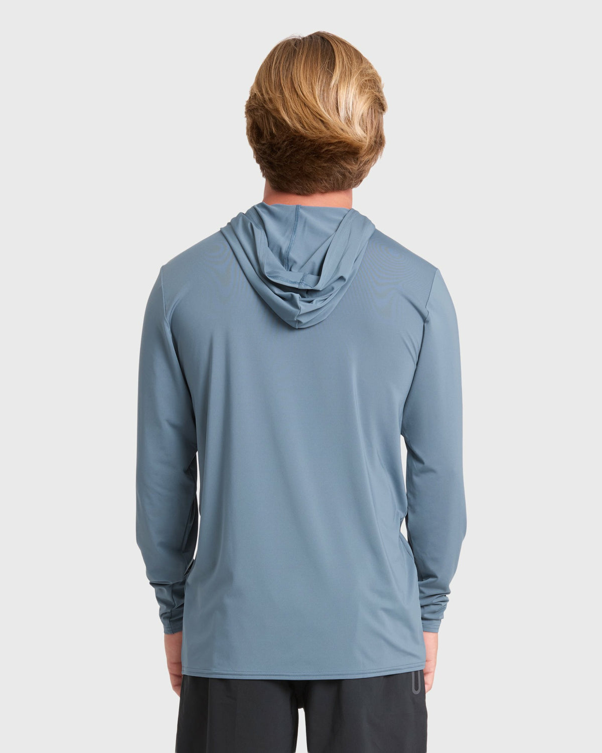 Billabong Men's Arch Mesh Hooded Long Sleeve Surf Tee - China Blue