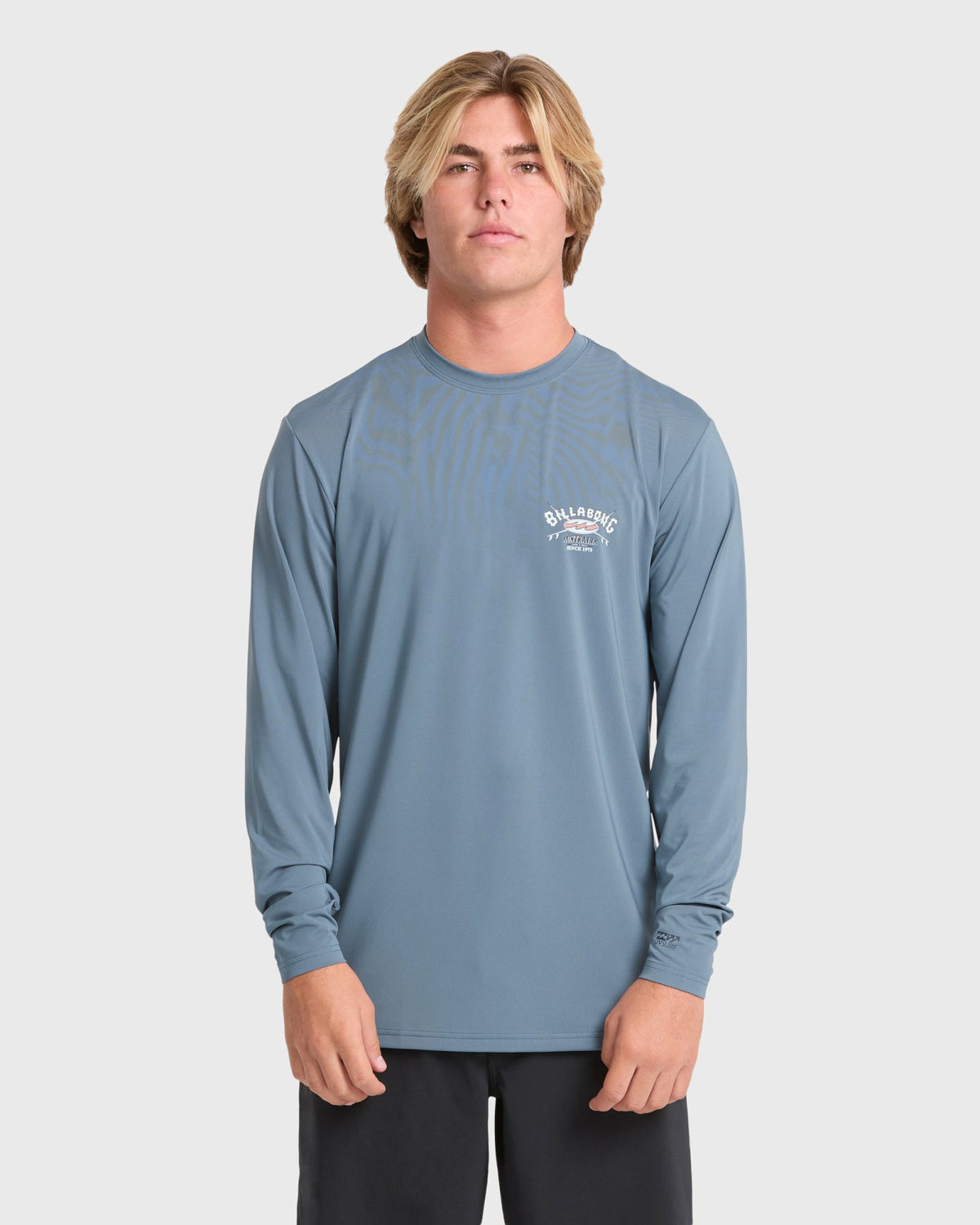 Billabong Men's Crossboards Long Sleeve Surf Tee - China Blue