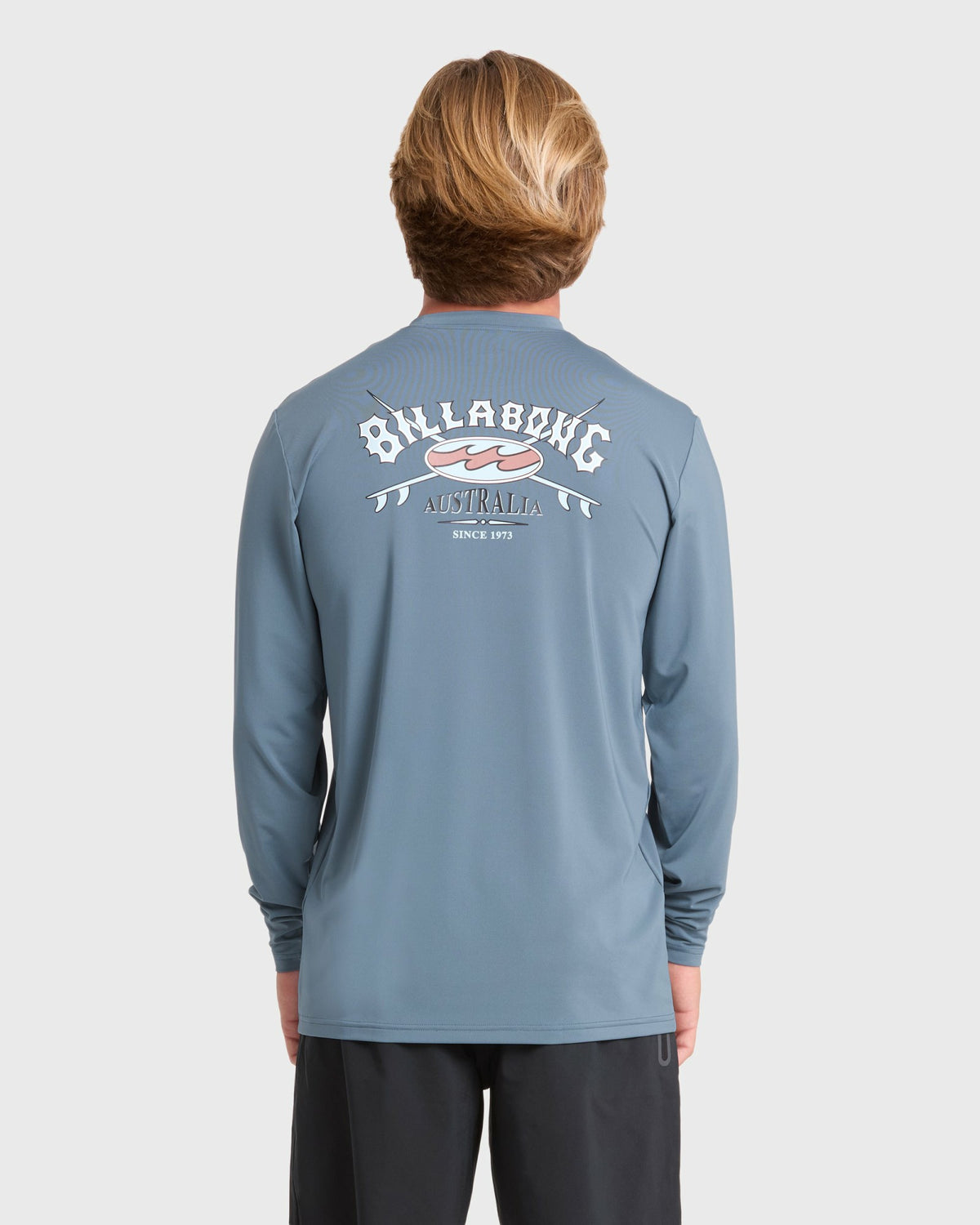Billabong Men's Crossboards Long Sleeve Surf Tee - China Blue