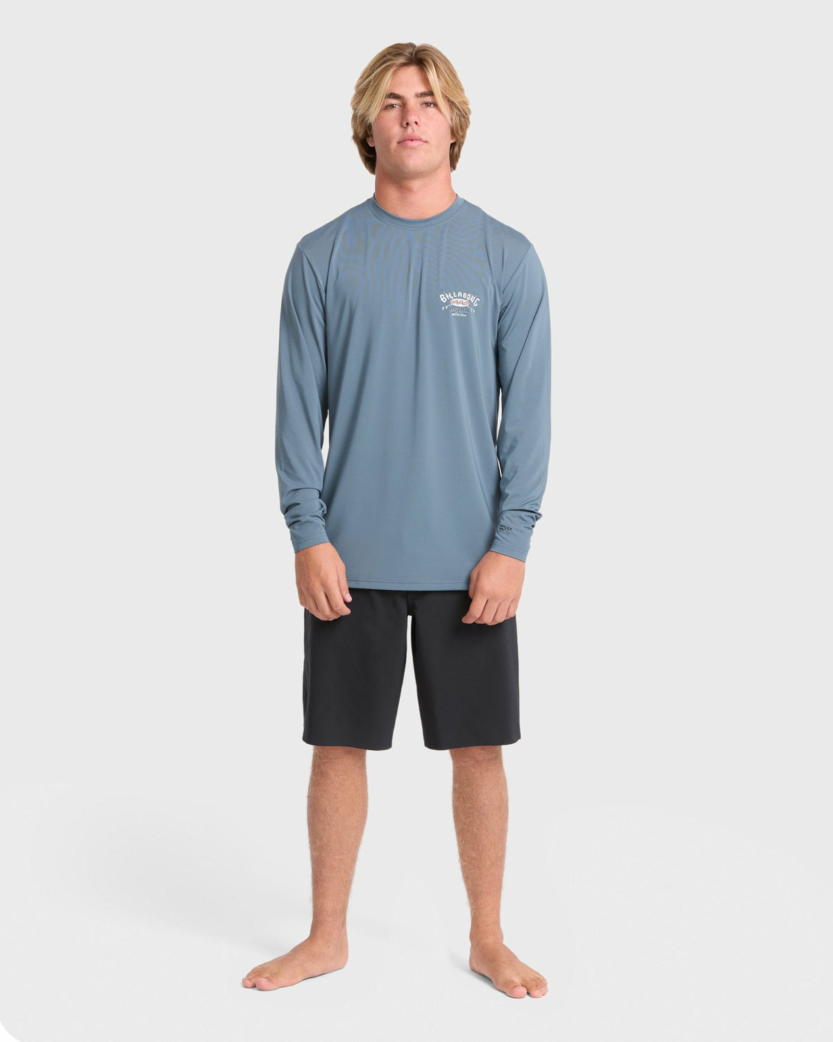 Billabong Men's Crossboards Long Sleeve Surf Tee - China Blue
