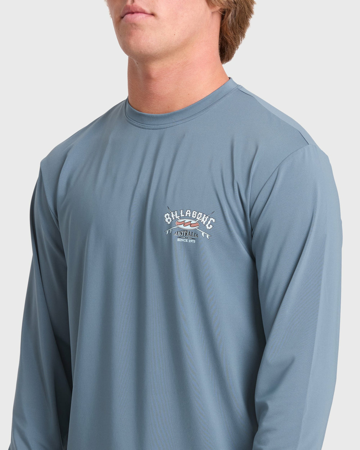 Billabong Men's Crossboards Long Sleeve Surf Tee - China Blue