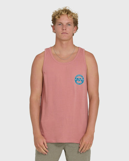 Billabong Men's Hollow Fill Premium Tank Top - Ash Rose