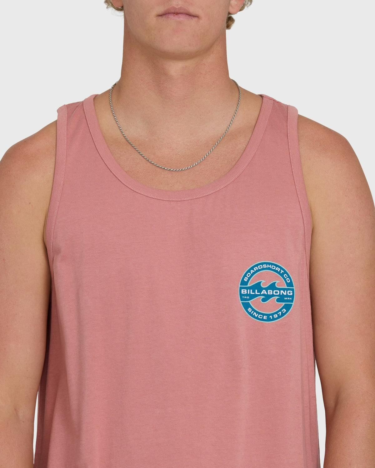 Billabong Men's Hollow Fill Premium Tank Top - Ash Rose