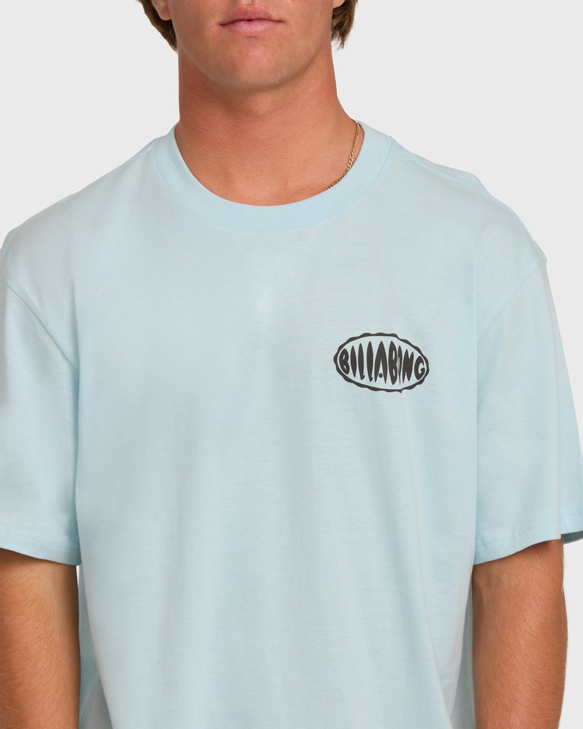 Billabong Men's Nanda Ormond Burleigh Heads Premium Short Sleeve Cotton T-Shirt - Coastal Blue