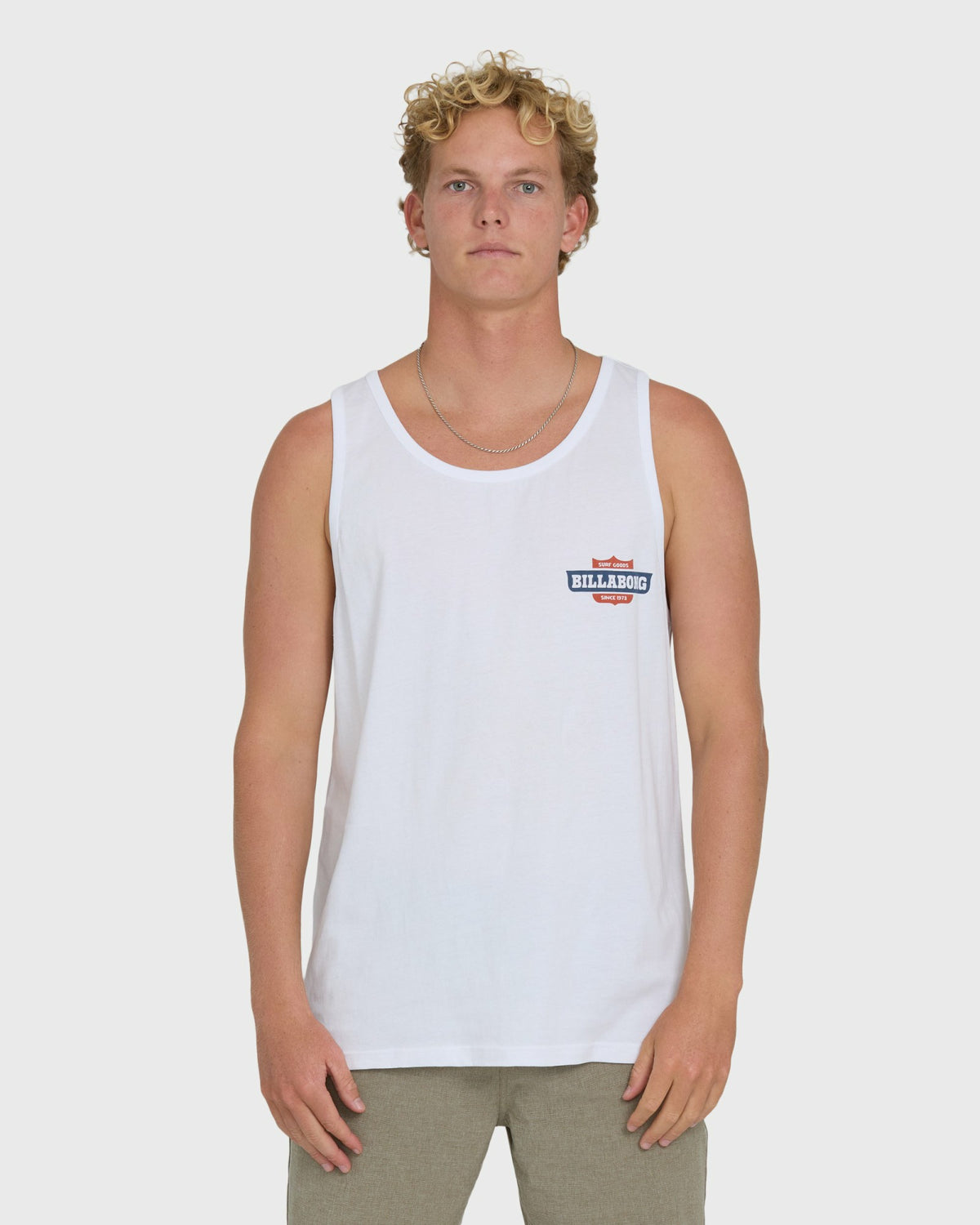 Billabong Men's Walled Premium Tank Top - White