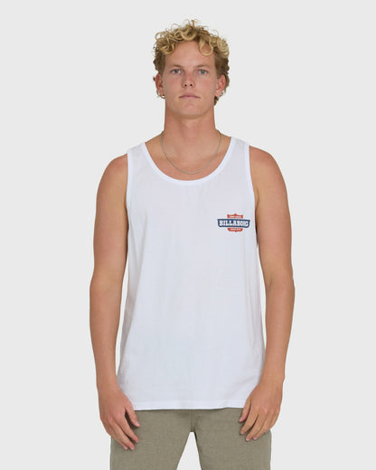 Billabong Men's Walled Premium Tank Top - White