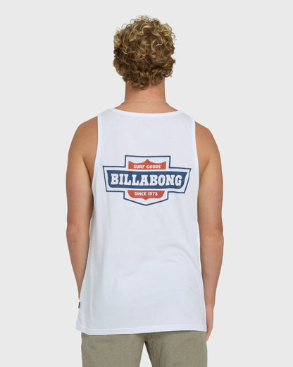 Billabong Men's Walled Premium Tank Top - White