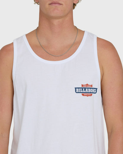 Billabong Men's Walled Premium Tank Top - White