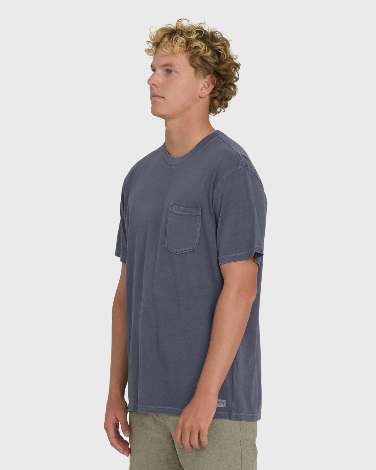 Billabong Men's Essential Wave Washed Premium Short Sleeve Pocket Tee - Graystone