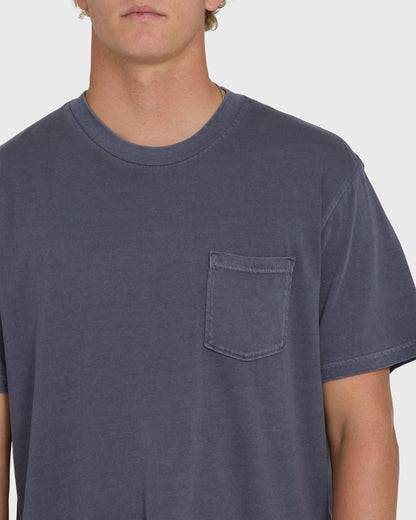 Billabong Men's Essential Wave Washed Premium Short Sleeve Pocket Tee - Graystone