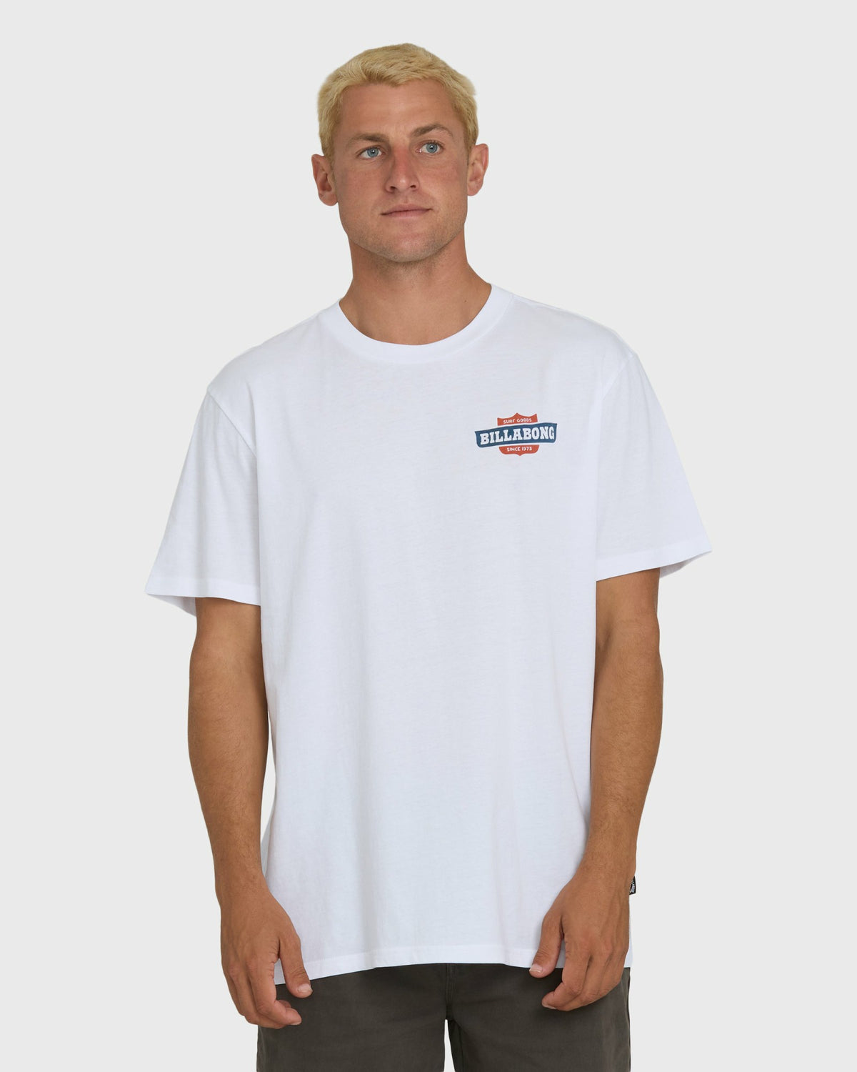 Billabong Men's Walled Premium Short Sleeve Knit T-Shirt - White