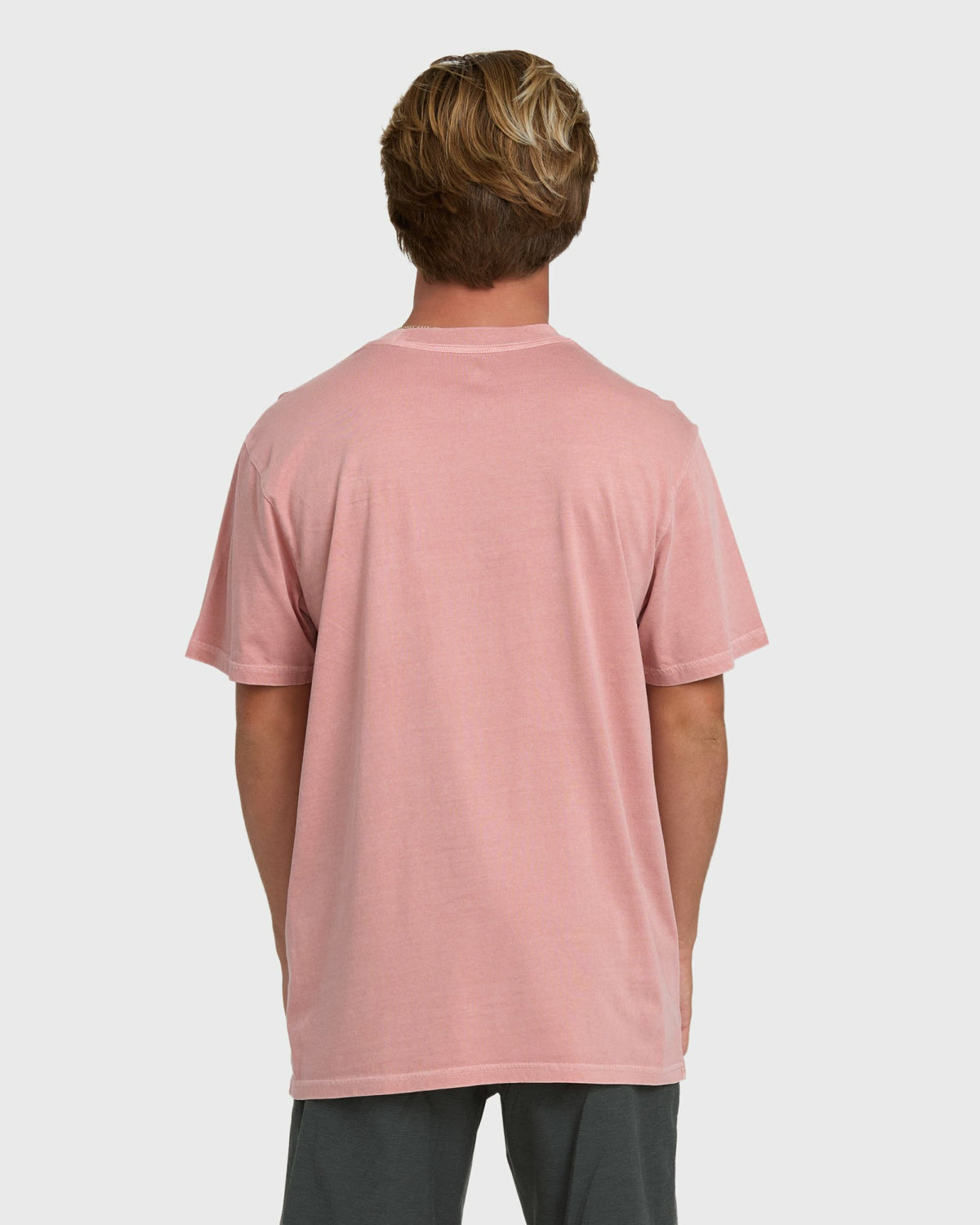 Billabong Men's Essential Wave Washed Premium Short Sleeve Pocket Tee - Ash Rose