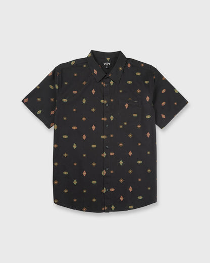 Billabong Men's Sundays Mini Short Sleeve Woven Shirt - Phantom