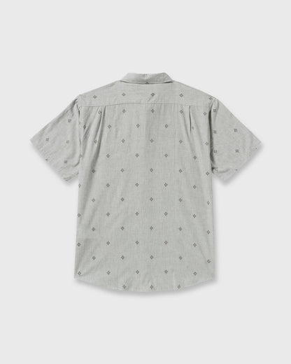 Billabong Men's All Day Jacquard Short Sleeve Shirt - Silver