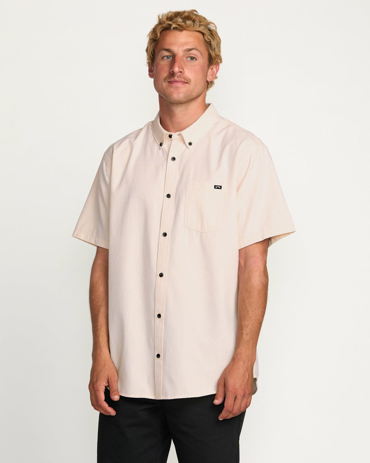 Billabong Men's All Day Short Sleeve Shirt - Coral Haze