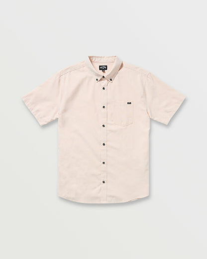 Billabong Men's All Day Short Sleeve Shirt - Coral Haze