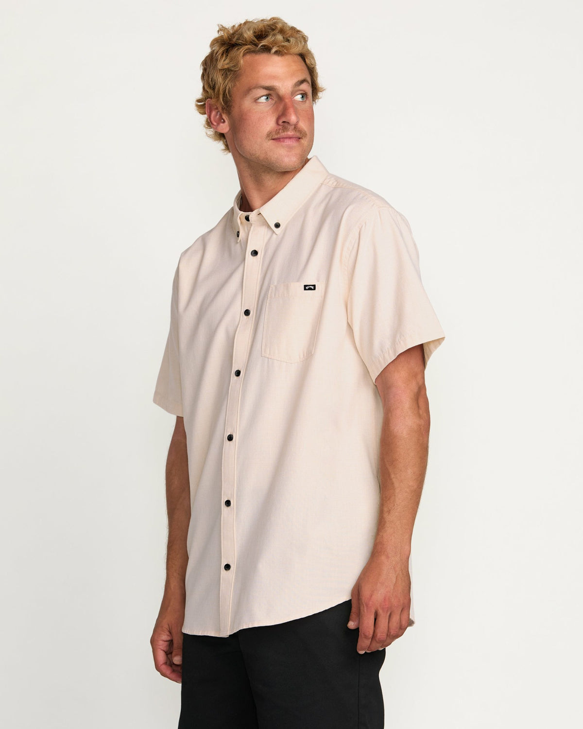 Billabong Men's All Day Short Sleeve Shirt - Coral Haze