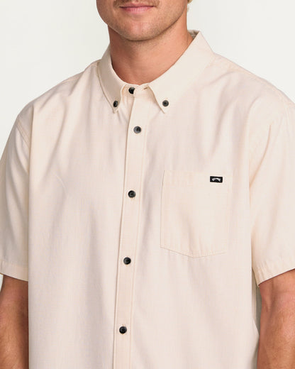 Billabong Men's All Day Short Sleeve Shirt - Coral Haze