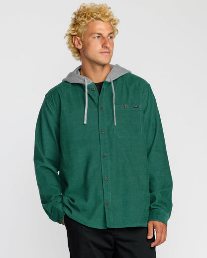 Billabong Men's Baja Long Sleeve Flannel Shirt - Sage Green