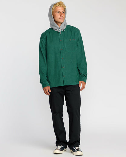 Billabong Men's Baja Long Sleeve Flannel Shirt - Sage Green