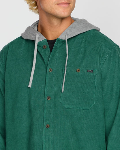 Billabong Men's Baja Long Sleeve Flannel Shirt - Sage Green