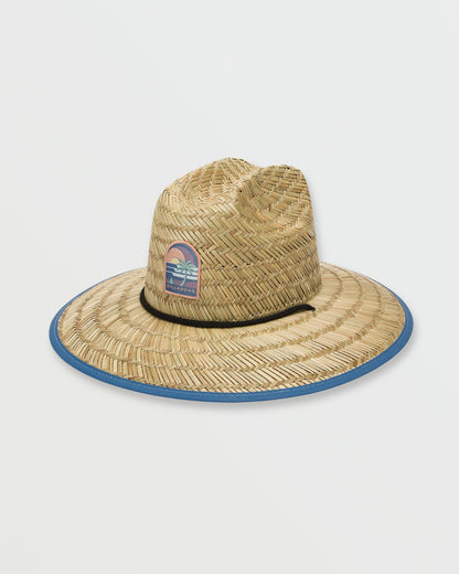 Billabong Men's Tides Patch Straw Hat - Carolina Blue