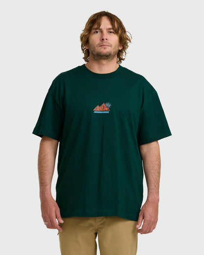 Billabong Men's A\/Div Reach The Peak OG Short Sleeve T-Shirt - Spruce Green