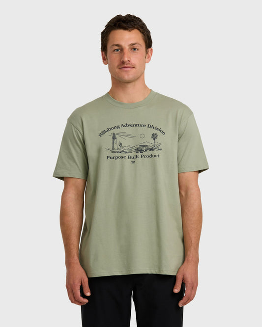Billabong Men's A\/Div Scenic Route Short Sleeve T-Shirt - Seagrass
