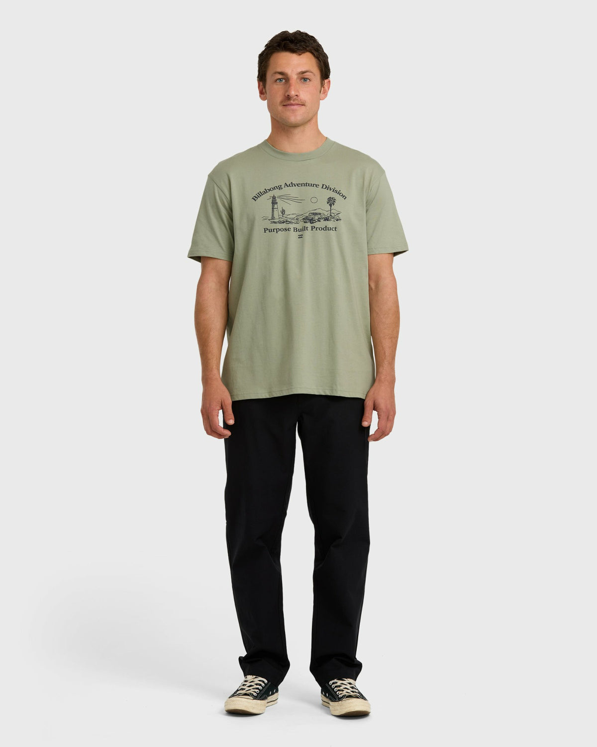 Billabong Men's A\/Div Scenic Route Short Sleeve T-Shirt - Seagrass