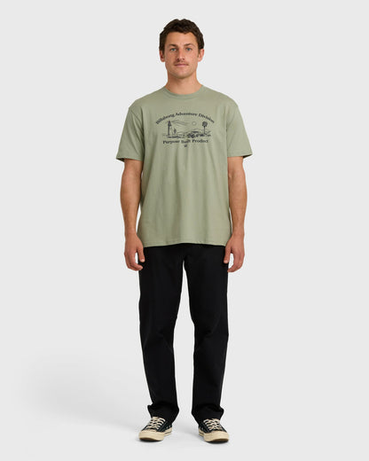 Billabong Men's A\/Div Scenic Route Short Sleeve T-Shirt - Seagrass