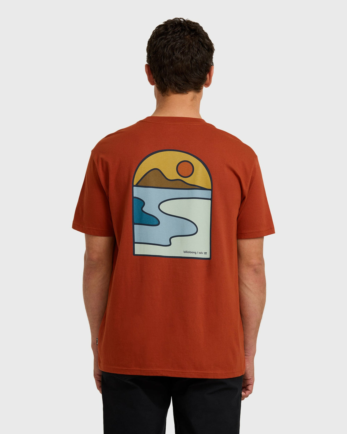 Billabong Men's A\/Div Sundown Short Sleeve T-Shirt - Brick