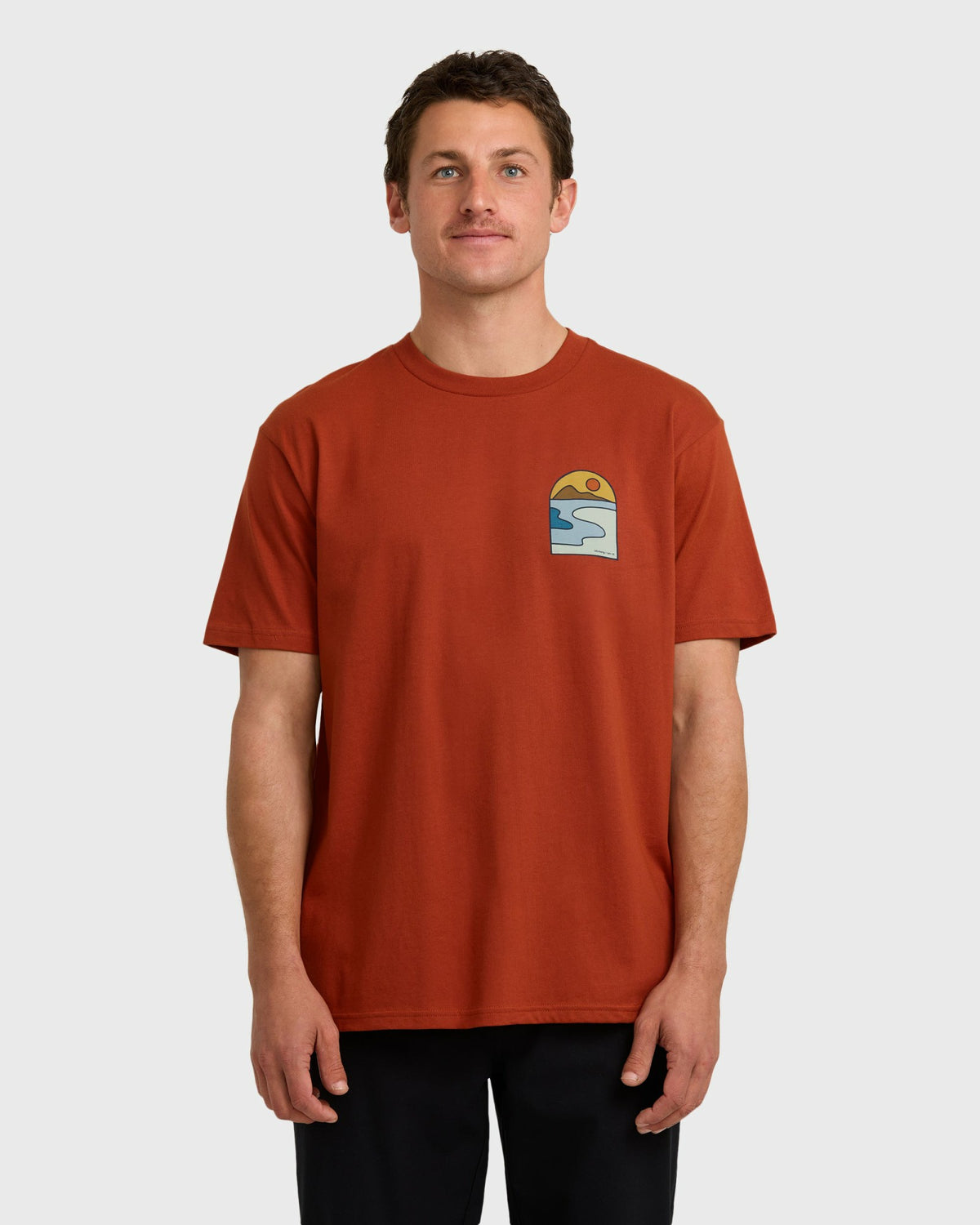 Billabong Men's A\/Div Sundown Short Sleeve T-Shirt - Brick