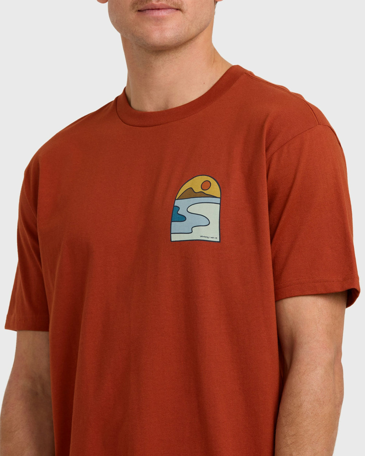 Billabong Men's A\/Div Sundown Short Sleeve T-Shirt - Brick