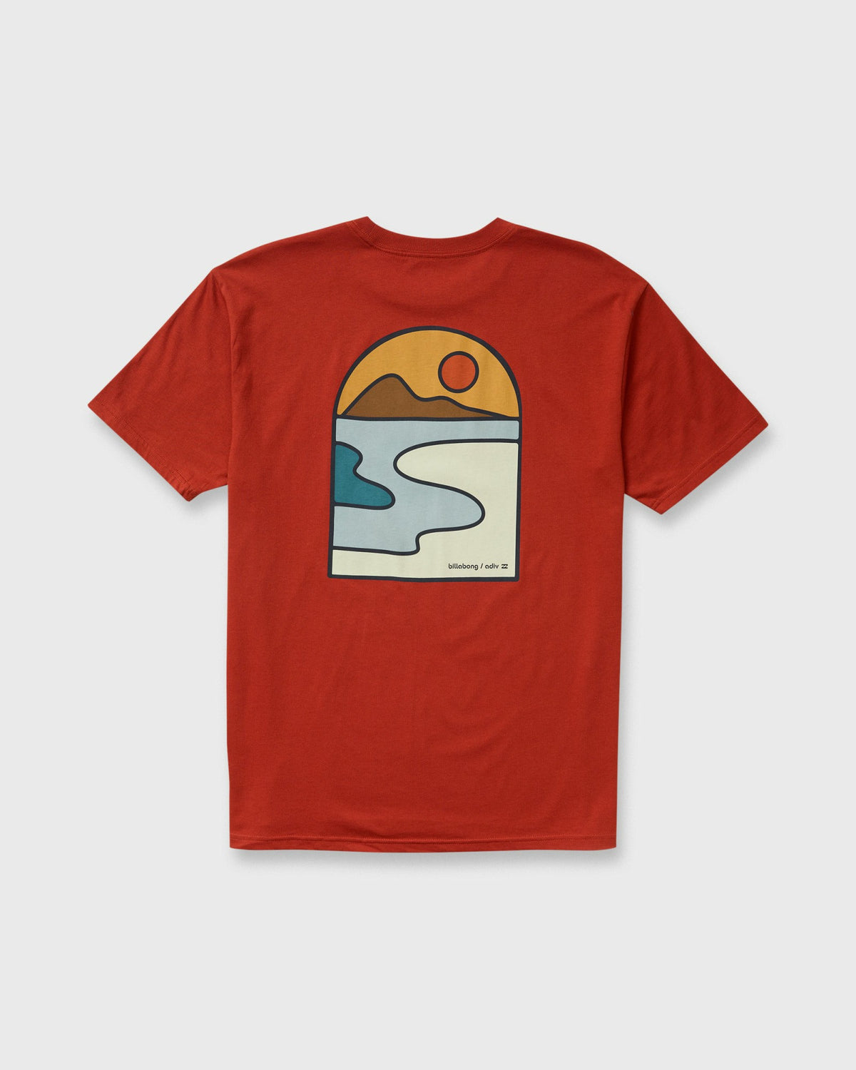 Billabong Men's A\/Div Sundown Short Sleeve T-Shirt - Brick