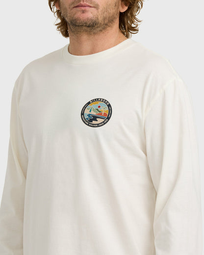 Billabong Men's A\/Div Rockies Long Sleeve T-Shirt - Off White