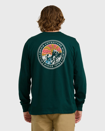 Billabong Men's A\/Div Rockies Long Sleeve T-Shirt - Spruce Green