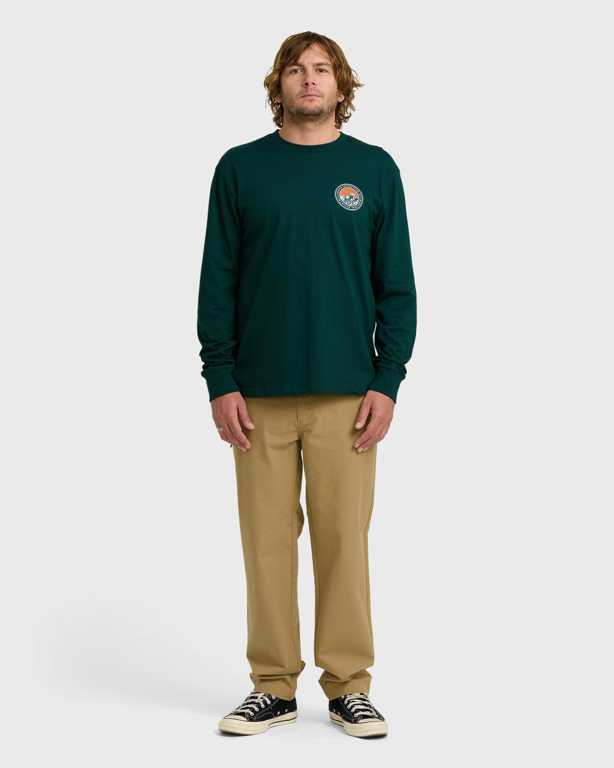 Billabong Men's A\/Div Rockies Long Sleeve T-Shirt - Spruce Green