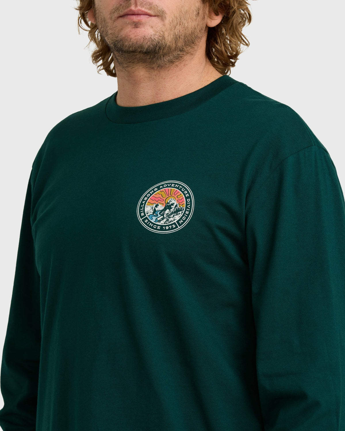 Billabong Men's A\/Div Rockies Long Sleeve T-Shirt - Spruce Green