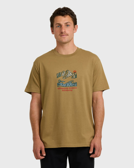 Billabong Men's A\/Div Glimpse Short Sleeve T-Shirt - Gravel