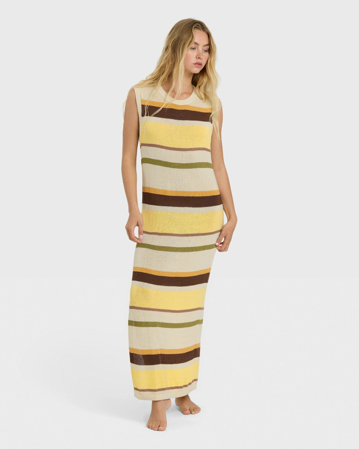 Billabong Women's Those Days Knit Midi Dress - White Cap