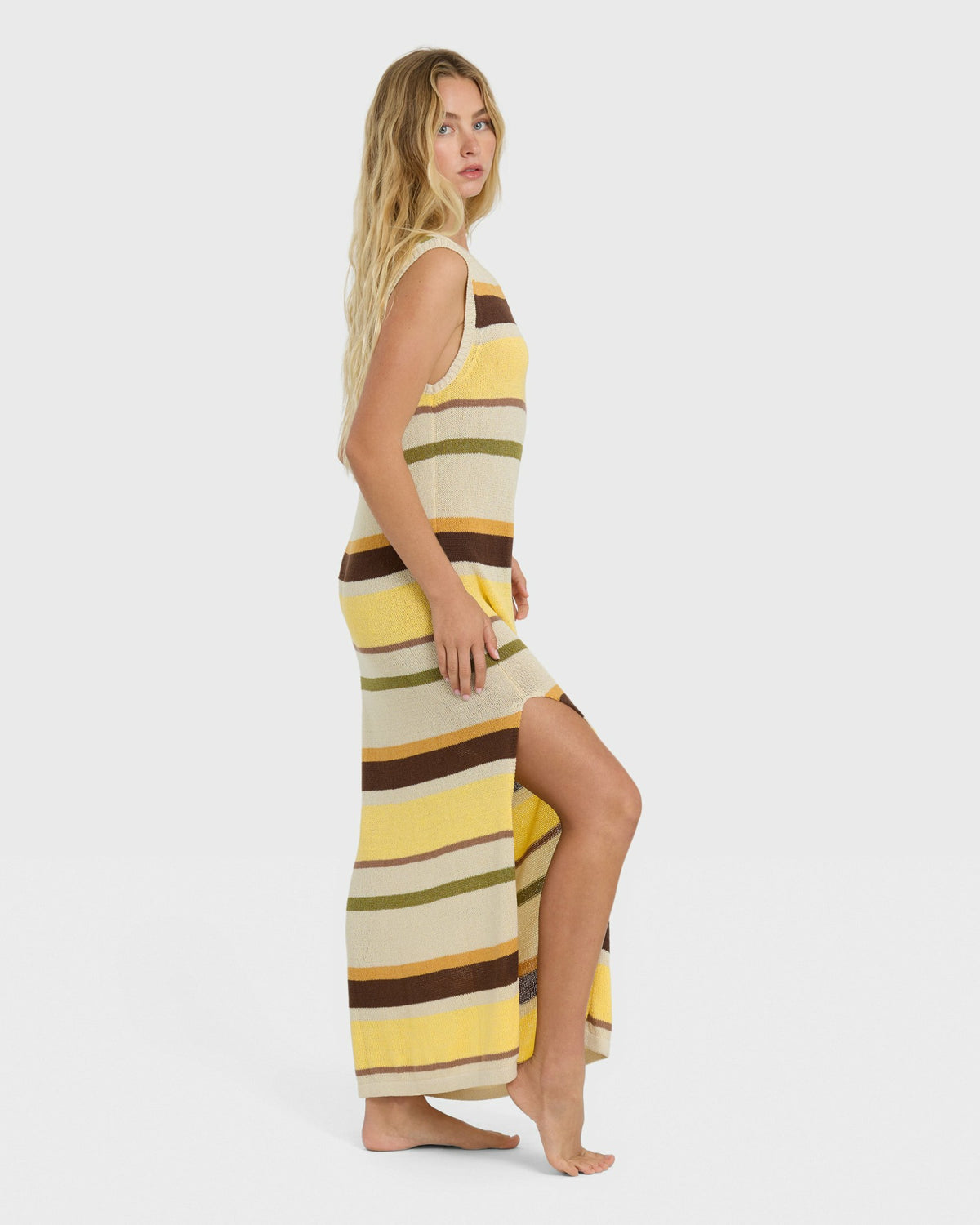 Billabong Women's Those Days Knit Midi Dress - White Cap