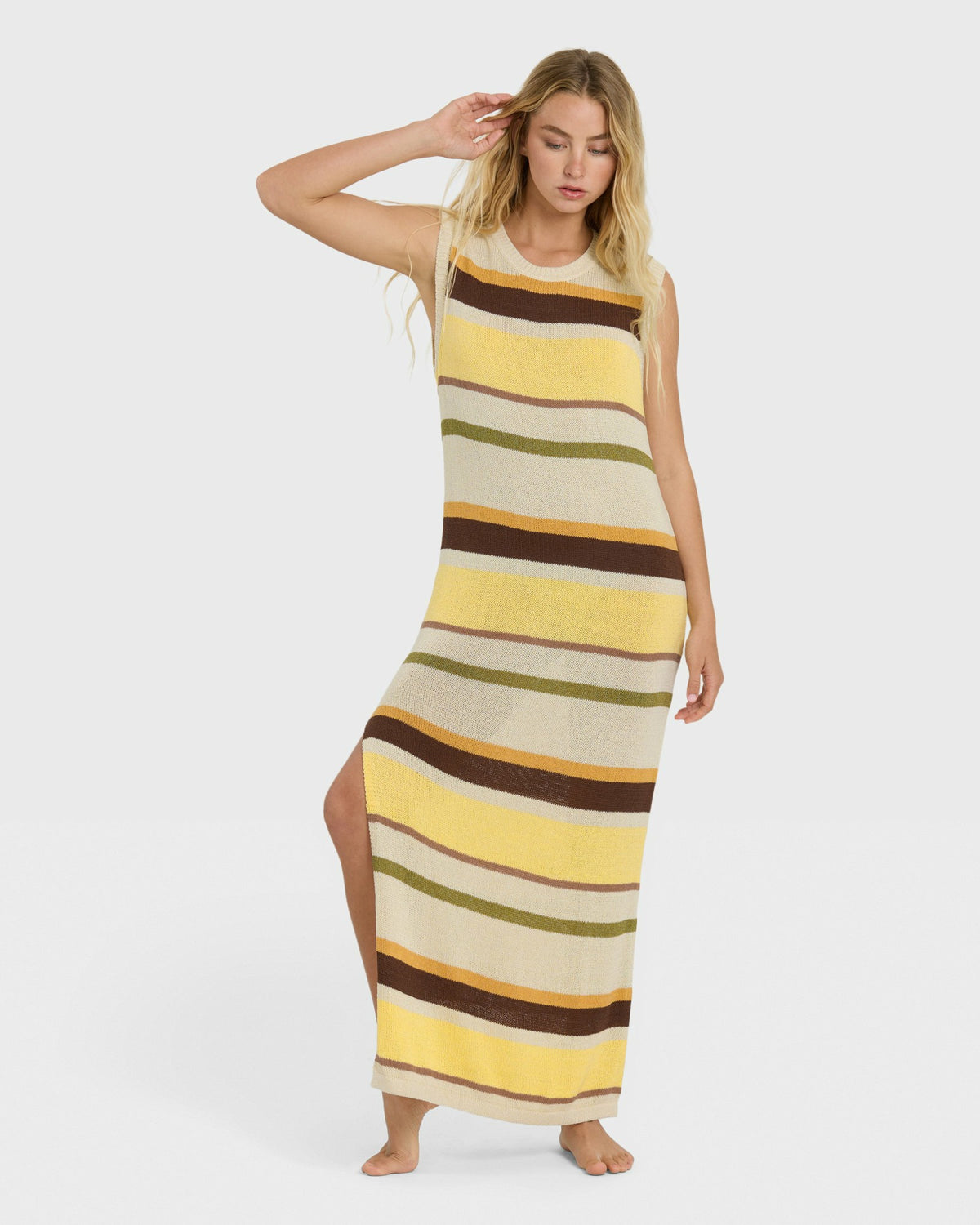 Billabong Women's Those Days Knit Midi Dress - White Cap